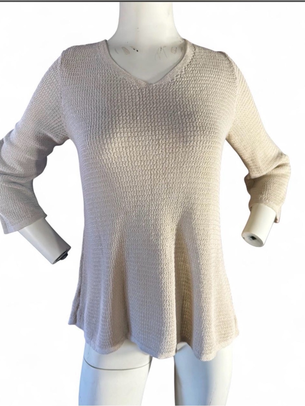 J.Jill Textured  Cream Sweater Top